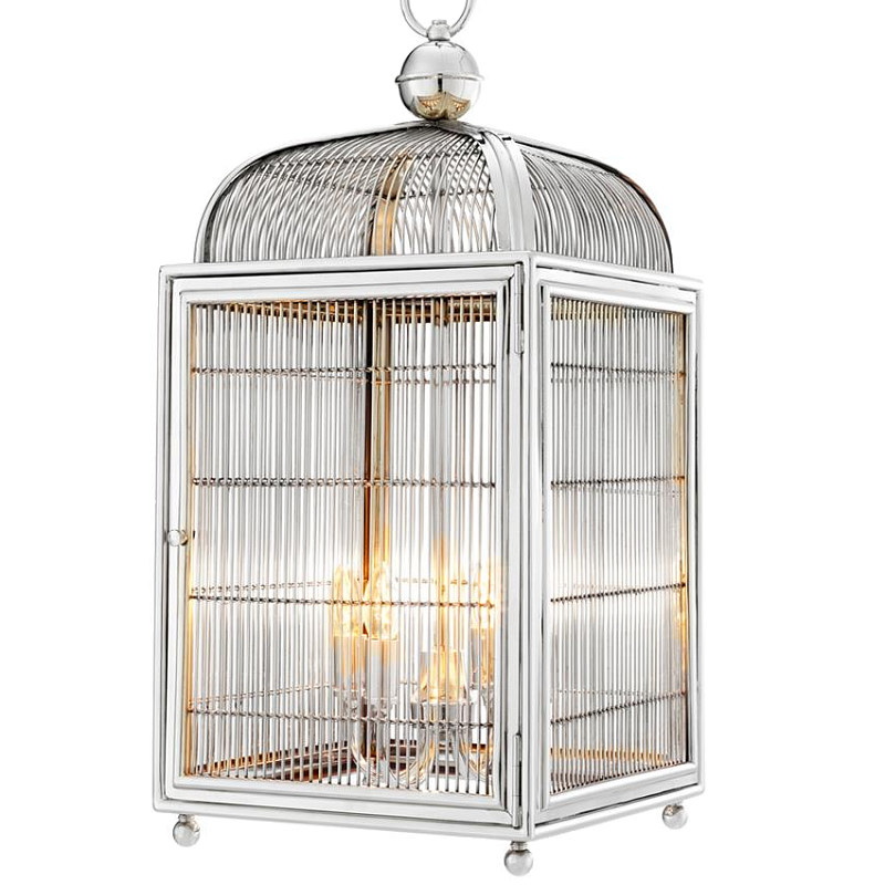 Люстра Lantern Falcon Nickel Никель в Челябинске | Loft Concept 