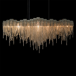 Люстра подвесная с металлическими дугами и длинными цепочками 115 см Atlantis Chain варинант исполнения - 16 | Loft Concept в Челябинске