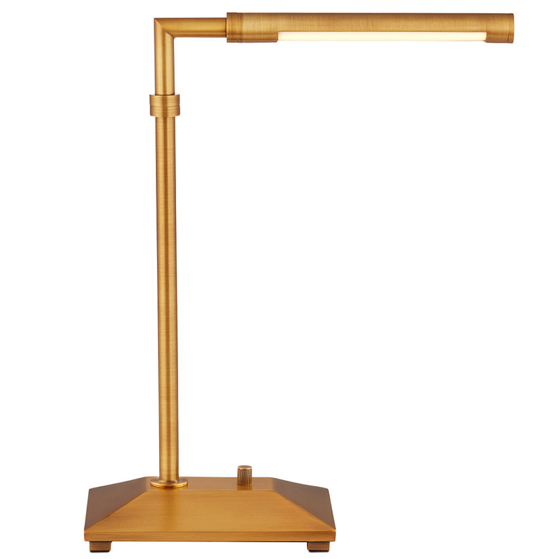 Настольная лампа светодиодная поворотная Agile Floor Lamp Латунь Темная бронза в Челябинске | Loft Concept 