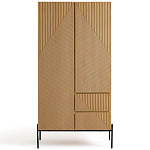 Шкаф с геометрическим рисунком на дверцах Anders Light Wood варинант исполнения - 1 | Loft Concept в Челябинске