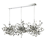 Люстра подвесная из трех частей с металлическими круглыми элементами Terzani Argent варинант исполнения - 6 | Loft Concept в Челябинске