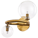 Бра с 2-мя стеклянными сферическими  плафонами Arco Wall Lamp варинант исполнения - 1 | Loft Concept в Челябинске