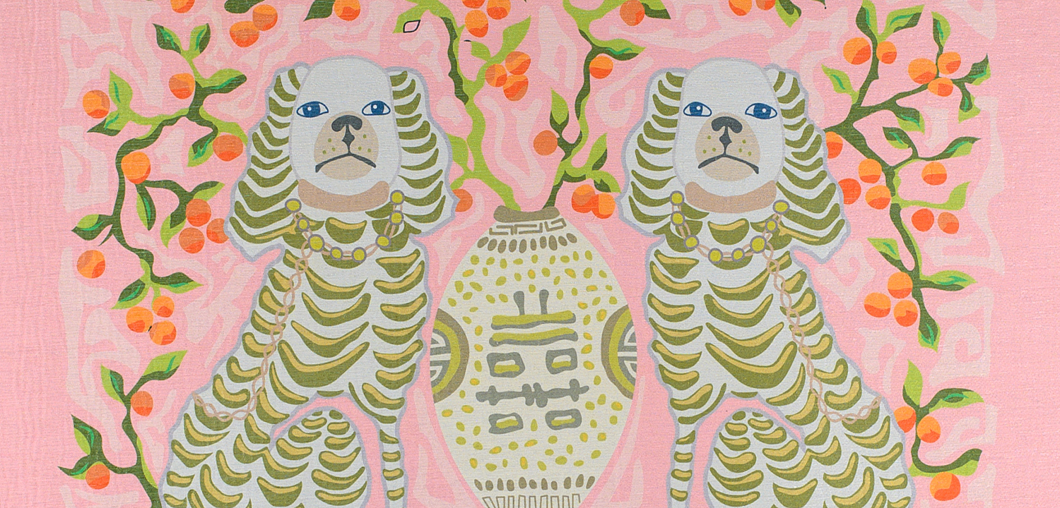 Ковер Two Dogs Rug pink Ковер Two Dogs Rug pink - Loft-Concept в Челябинске