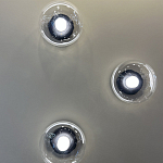 Бра с куполообразным плафоном и черным металлическим основанием Flos Wireline Lighting варинант исполнения - 1 | Loft Concept в Челябинске