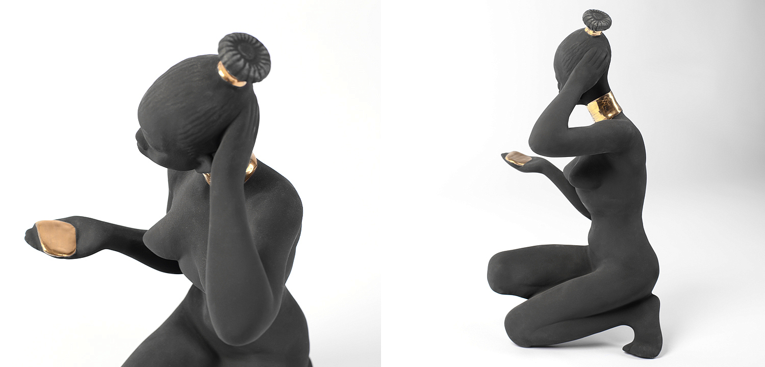 Статуэтка African Woman Sitting Statuette Статуэтка African Woman Sitting Statuette - Loft-Concept в Челябинске