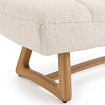 Оттоманка с обивкой букле Lino White Boucle Ottoman варинант исполнения - 3 | Loft Concept в Челябинске