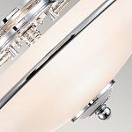 Потолочный светильник со стеклянным плафоном на изогнутых кронштейнах Quoizel  варинант исполнения - 9 | Loft Concept в Челябинске