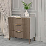 Комод коричневый с 3-мя ящиками на 4-х ножках Harper Line варинант исполнения - 2 | Loft Concept в Челябинске