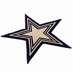 Дизайнерский ковер в виде звезды Poltronova Tappeto Stellina  Navy Blue Grey Rug варинант исполнения - 2 | Loft Concept в Челябинске