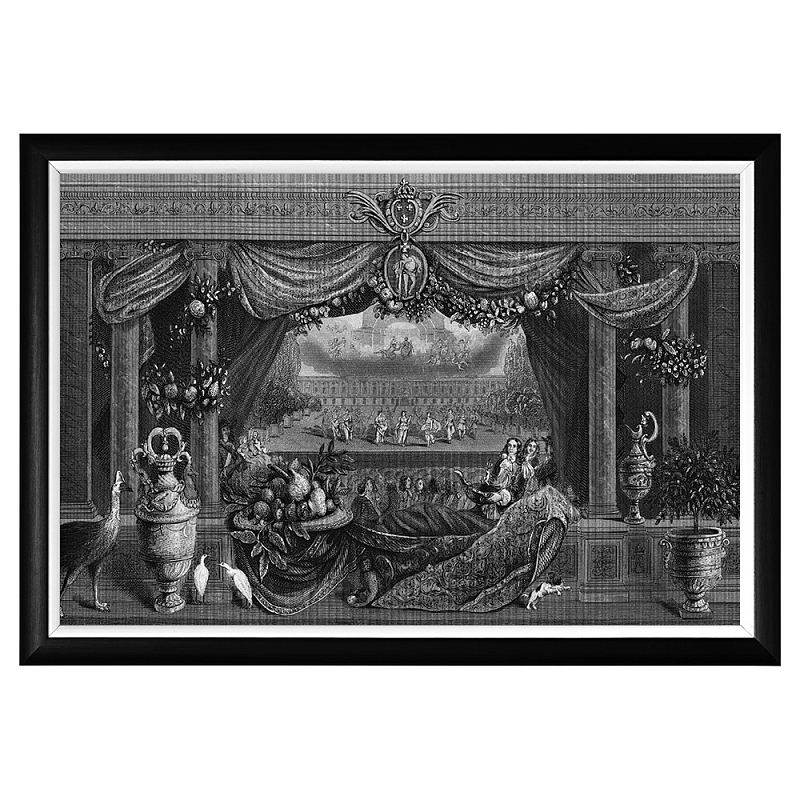 Постер Louvre Palace Poster Черный Белый Постер Louvre Palace Poster Черный Белый в Челябинске | Loft Concept