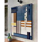 Панно из шнура Синяя геометрическая абстракция wall panel line Blue варинант исполнения - 2 | Loft Concept в Челябинске