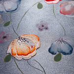Обои ручная роспись Falling Flowers Standard colourway on Flash metallic silk варинант исполнения - 2 | Loft Concept в Челябинске