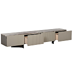 Тумба под телевизор серая с мраморной столешницей Uniqueness Marble варинант исполнения - 2 | Loft Concept в Челябинске