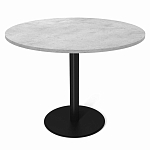 Стол обеденный с круглой светло-серой столешницей Harris Collection варинант исполнения - 1 | Loft Concept в Челябинске