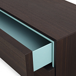 Дизайнерский комод коричневый с 2-мя ящиками и дверцами Pandora варинант исполнения - 2 | Loft Concept в Челябинске