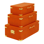 Комплект оранжевых чемоданов Golden Twigs варинант исполнения - 2 | Loft Concept в Челябинске