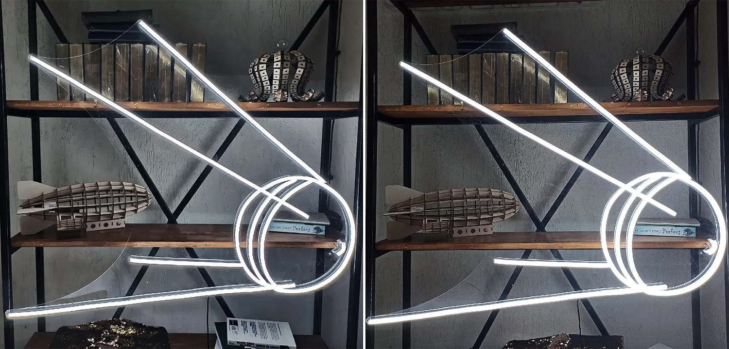 Неоновая настенная лампа Sputnik 1 Spacecraft Neon Wall Lamp Неоновая настенная лампа Sputnik 1 Spacecraft Neon Wall Lamp - Loft-Concept в Челябинске