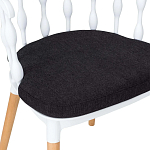 Пластиковый стул на ножках из массива бука Ferret Spiral White варинант исполнения - 8 | Loft Concept в Челябинске