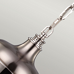 Подвесной светильник со стальным плафоном и белым матовым стеклянным шаром Feiss варинант исполнения - 4 | Loft Concept в Челябинске