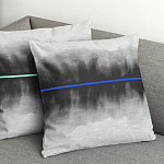 Чехол на подушку хлопковый Blake Boundaries Blue варинант исполнения - 4 | Loft Concept в Челябинске