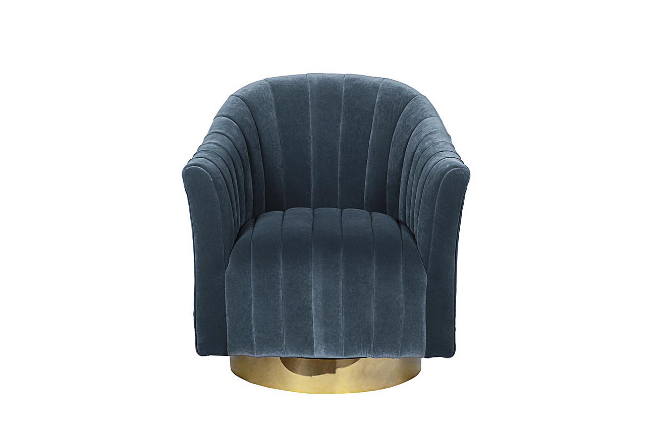 Кресло Civic Space BLUE VELOUR Кресло Civic Space BLUE VELOUR - Loft-Concept в Челябинске