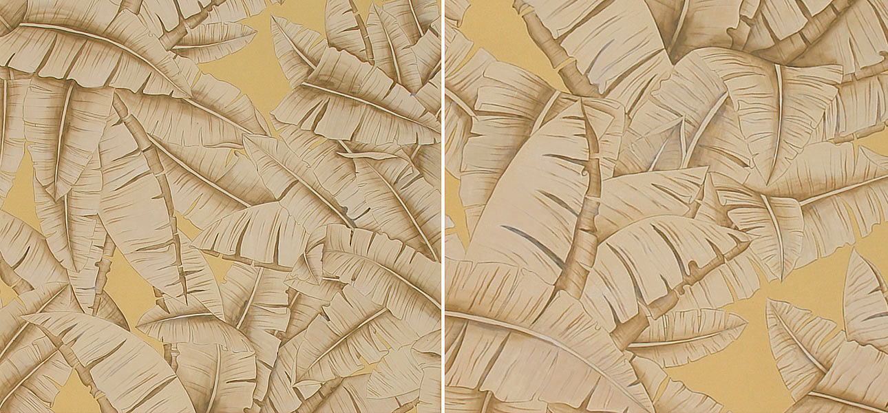Обои ручная роспись Palms Sand on dyed paper Обои ручная роспись Palms Sand on dyed paper - Loft-Concept в Челябинске