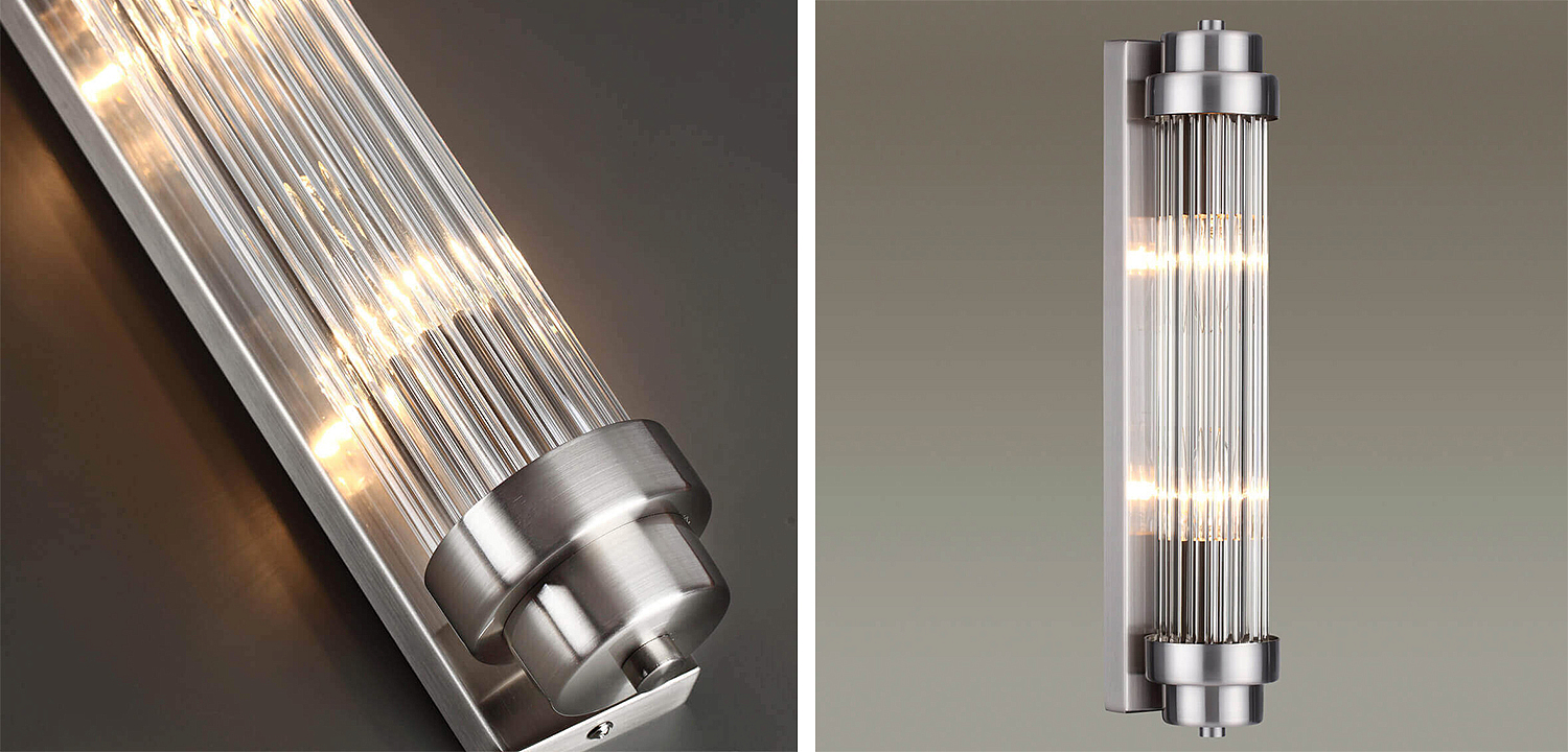 Бра Dirck Glass TUBE Sconce Nickel Бра Dirck Glass TUBE Sconce Nickel - Loft-Concept в Челябинске