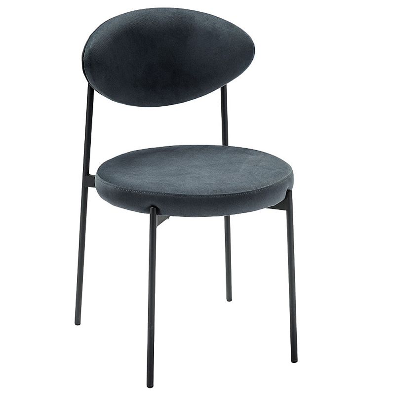Стул металлический с мягкой спинкой и сиденьем из велюра Alfie Chair Мульти Стул металлический с мягкой спинкой и сиденьем из велюра Alfie Chair Мульти в Челябинске | Loft Concept