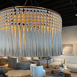 Люстра серая плетеная с кисточками Boho Tassel Chandelier варинант исполнения - 2 | Loft Concept в Челябинске