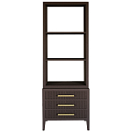 Этажерка Primo с ящиками шпон Темный орех варинант исполнения - 1 | Loft Concept в Челябинске