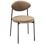 Стул металлический с мягкой спинкой и сиденьем из велюра Alfie Chair варинант исполнения - 4 | Loft Concept в Челябинске