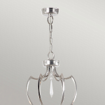 Люстра цвета никель с 6-ю лампами и стеклянными подвесками Elstead Lighting варинант исполнения - 4 | Loft Concept в Челябинске