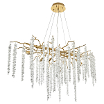 Люстра с декором в виде ветвей с хрустальными подвесками Fairytree Gold Crystal Chandelier варинант исполнения - 3 | Loft Concept в Челябинске