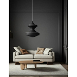 Подвесной вязаный черный светильник «Моника» варинант исполнения - 3 | Loft Concept в Челябинске