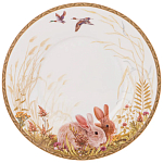 Чайная пара из фарфора с изображением собаки и зайцев 300 мл Hunting Porcelain Collection 2 варинант исполнения - 3 | Loft Concept в Челябинске