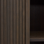 Буфет тёмно-коричневого цвета из ясеневого шпона с 2-мя раздвижными дверями Toinette варинант исполнения - 3 | Loft Concept в Челябинске