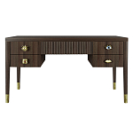 Письменный стол с 4-мя ящиками Elsa Dreams Walnut варинант исполнения - 6 | Loft Concept в Челябинске