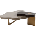 Кофейный стол со столешницей волнистой формы Gale Curved Coffee Table варинант исполнения - 3 | Loft Concept в Челябинске