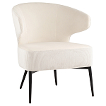 Современное мягкое кресло на металлических ножках Rakush Milk варинант исполнения - 1 | Loft Concept в Челябинске