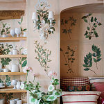 Обои ручная роспись Botanical Studies Cutter colourway варинант исполнения - 3 | Loft Concept в Челябинске