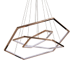 Люстра с 3-мя подвесами в виде шестиугольников Hexagon Horizontal варинант исполнения - 1 | Loft Concept в Челябинске