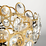 Люстра подвесная из золотых колец 57 см Golden Circles варинант исполнения - 8 | Loft Concept в Челябинске