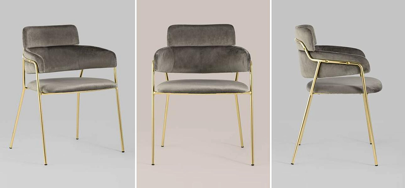 Polina chair Коричневый велюр Polina chair Коричневый велюр - Loft-Concept в Челябинске