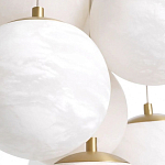 Люстра подвесная круглая с сферическими плафонами из натурального камня Glowing Spheres варинант исполнения - 4 | Loft Concept в Челябинске