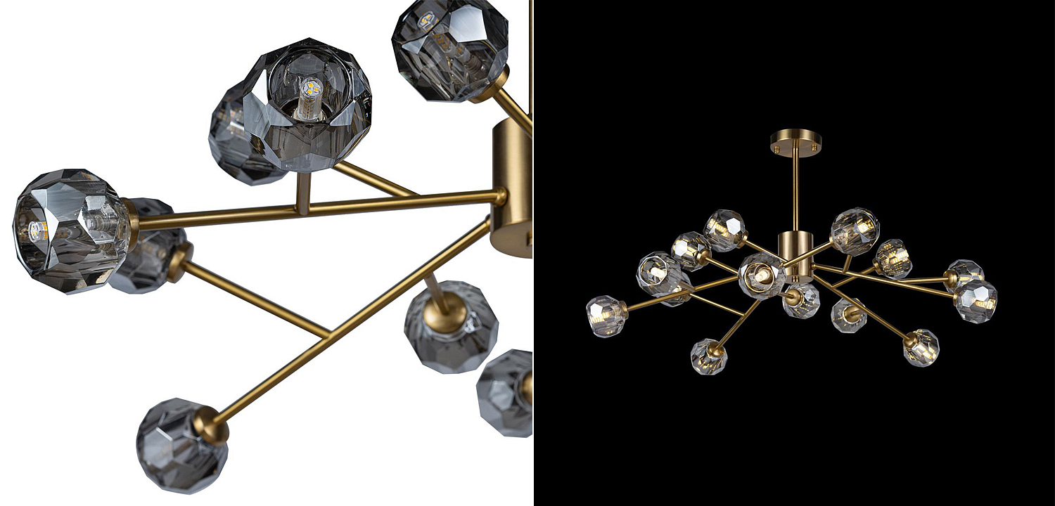 Люстра RH Boule De Cristal smoky 15 Люстра RH Boule De Cristal smoky 15 - Loft-Concept в Челябинске