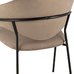 Коричневый стул с обивкой из искусственной замши Alexis варинант исполнения - 7 | Loft Concept в Челябинске