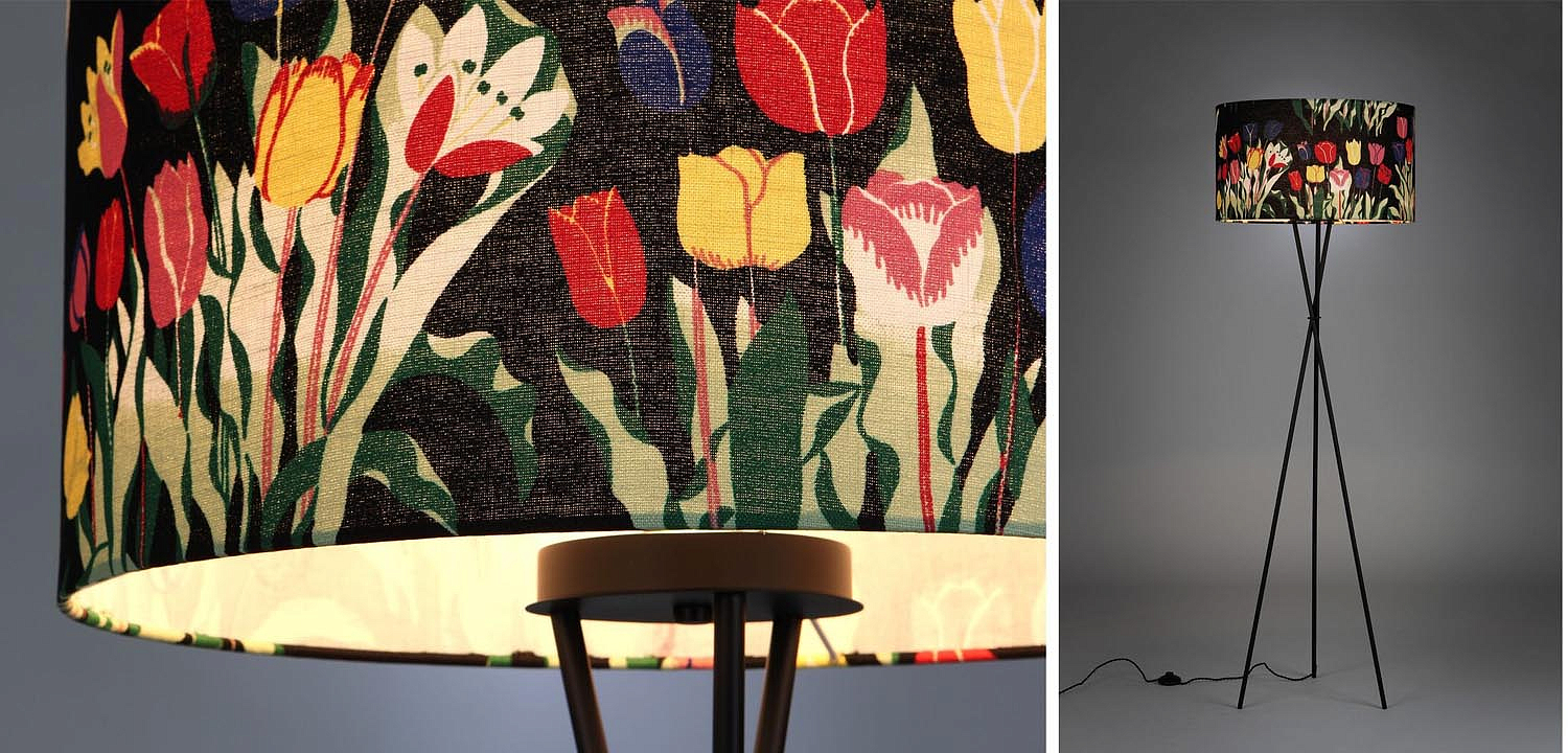 Торшер Colored Lampshade Tulips Floor Lamp Торшер Colored Lampshade Tulips Floor Lamp - Loft-Concept в Челябинске