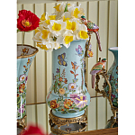 Ваза с птичкой из фарфора с бронзовыми элементами Garden of Eden варинант исполнения - 6 | Loft Concept в Челябинске