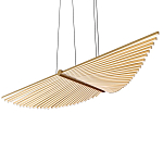 Люстра в виде распахнутых крыльев из тонких металлических планок Flight of Freedom варинант исполнения - 4 | Loft Concept в Челябинске