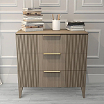 Комод коричневого цвета с 3-мя ящиками Harper Line варинант исполнения - 1 | Loft Concept в Челябинске